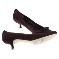 L.K. Bennett Bordeaux-colored Kitten-Heels