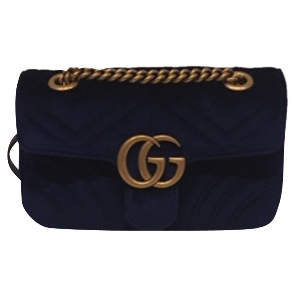 Gucci GG Marmont Flap Bag Mini in Blue