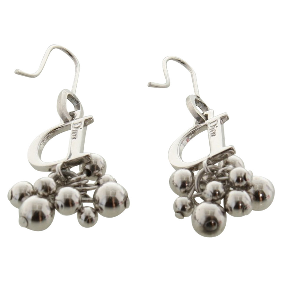 Christian Dior Silver colored earrings
