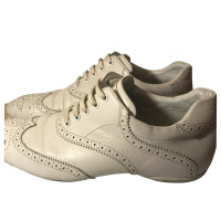 Louis Vuitton Lace-up shoes Leather in White