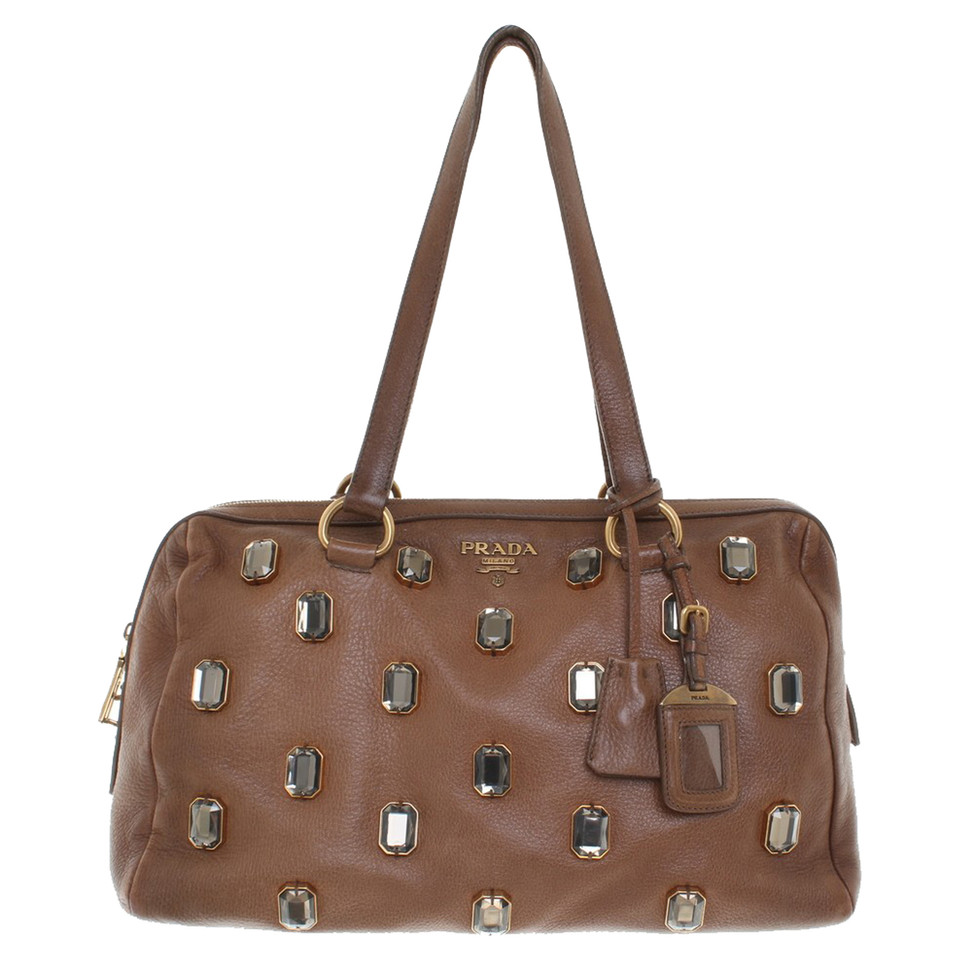 Prada Handbag with semi-precious stones