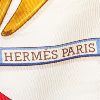 Hermès Sjaal Zijde in Wit