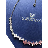 Swarovski Necklace Silvered in Pink