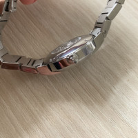 Hermès Armbanduhr aus Stahl in Silbern
