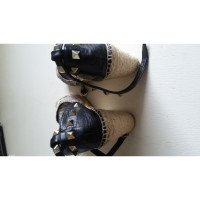 Ash Chaussures compensées en Cuir en Noir