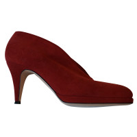 Gianvito Rossi pumps / Peeptoes Leather in Red