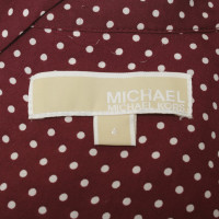 Michael Kors Seidenkleid mit Punktemuster