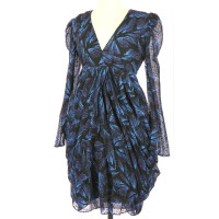 Antik Batik Dress Silk in Blue