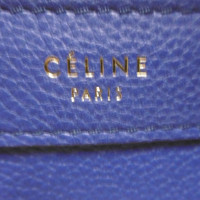 Céline Luggage Nano Leer in Blauw