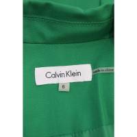 Calvin Klein Blazer aus Baumwolle in Grün