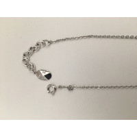 Christian Dior Necklace Silvered in Silvery