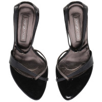 Sergio Rossi Sandals Patent leather in Black