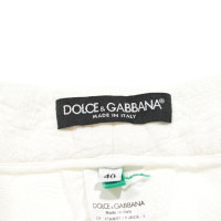 Dolce & Gabbana Paire de Pantalon en Blanc