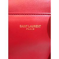 Saint Laurent Duffle aus Leder in Rot