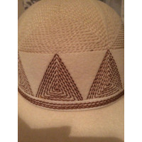 Christian Dior Hut/Mütze aus Wolle in Creme