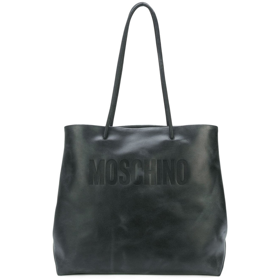 Moschino Tote bag Leather in Black