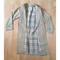 Burberry Jacke/Mantel aus Baumwolle in Beige