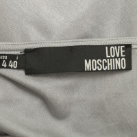 Moschino Love V abito collo grigio