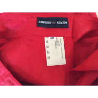 Armani Shorts aus Baumwolle in Rot
