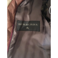 Burberry Jacke/Mantel aus Leder in Braun