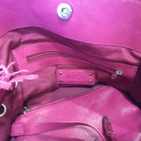 Marc Cain Shopper Leather in Fuchsia