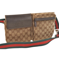 Gucci Handtas Canvas in Bruin