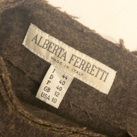 Alberta Ferretti Dress Wool in Brown