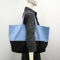Céline Tote Bag aus Leder in Blau