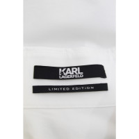 Karl Lagerfeld Oberteil aus Baumwolle in Weiß