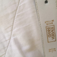 Gianni Versace Cintura in Pelle in Bianco