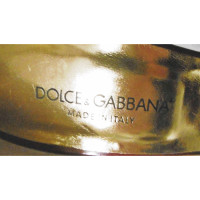 Dolce & Gabbana Pumps/Peeptoes aus Leder in Bordeaux