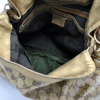 Gucci Indy Bag Canvas in Gold