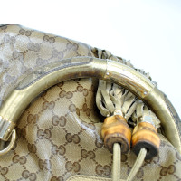 Gucci Indy Bag in Tela in Oro