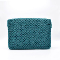 Dolce & Gabbana Clutch Bag Wool in Turquoise
