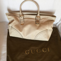 Gucci Shopper in Pelle in Crema