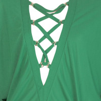 Balmain Kleid aus Viskose in Grün
