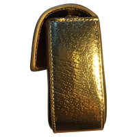 Prada Clutch Bag Leather in Gold