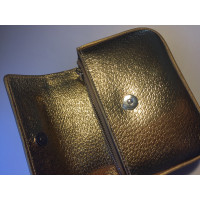 Prada Clutch Bag Leather in Gold