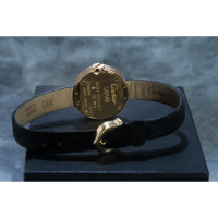 Cartier Armbanduhr aus Leder in Schwarz