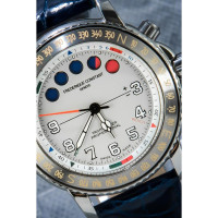 Frederique Constant Armbanduhr aus Leder in Blau