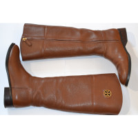 Tory Burch Boots Leather in Brown