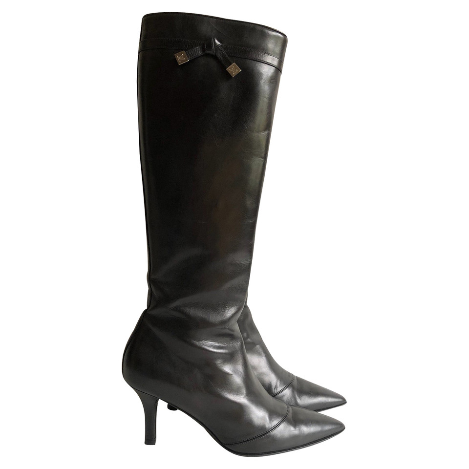 Louis Vuitton leather boots