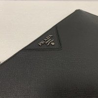 Prada Clutch Bag Leather in Black