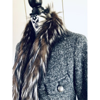 Moncler Jacket/Coat Wool in Grey