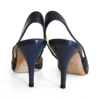 Jimmy Choo Pumps/Peeptoes aus Leder in Blau