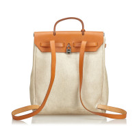 Hermès Backpack Canvas in White