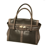 Max Mara Handtasche aus Leder in Khaki