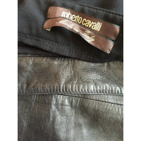 Roberto Cavalli Skirt Leather in Black
