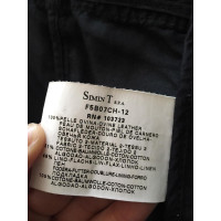 Armani Jeans Giacca/Cappotto in Pelle in Nero