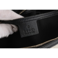 Gucci Boston Bag aus Canvas in Weiß